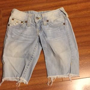 True Religion Bermuda Jean Shorts